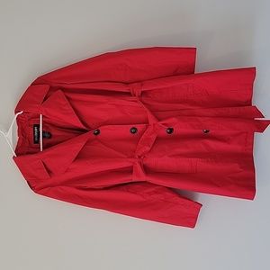 Lane Bryant Red Trench Coat size 14, size 16